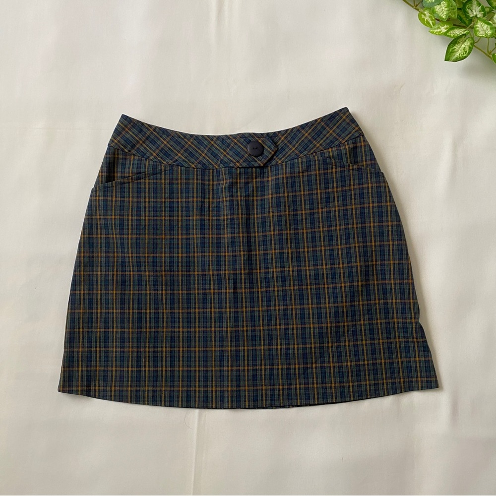 Y2K Button Belted Mini Skirt